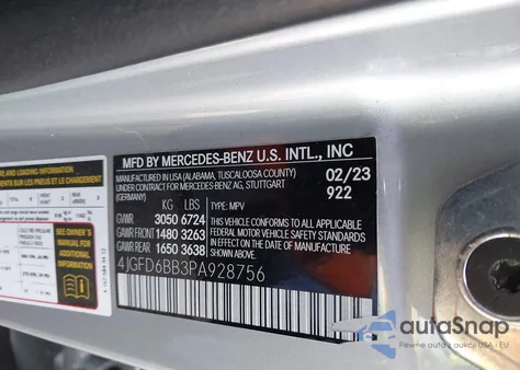 2023 Mercedes-Benz Amg Gle 53 Coupe 4Matic z USA, uszkodzony, nr VIN 4JGFD6BB3PA928756